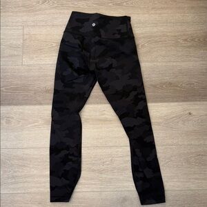 lululemon athletica Black Camo Leggings